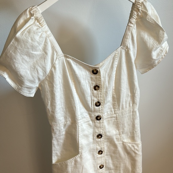 Madewell linen blend button down dress. - Picture 2 of 6